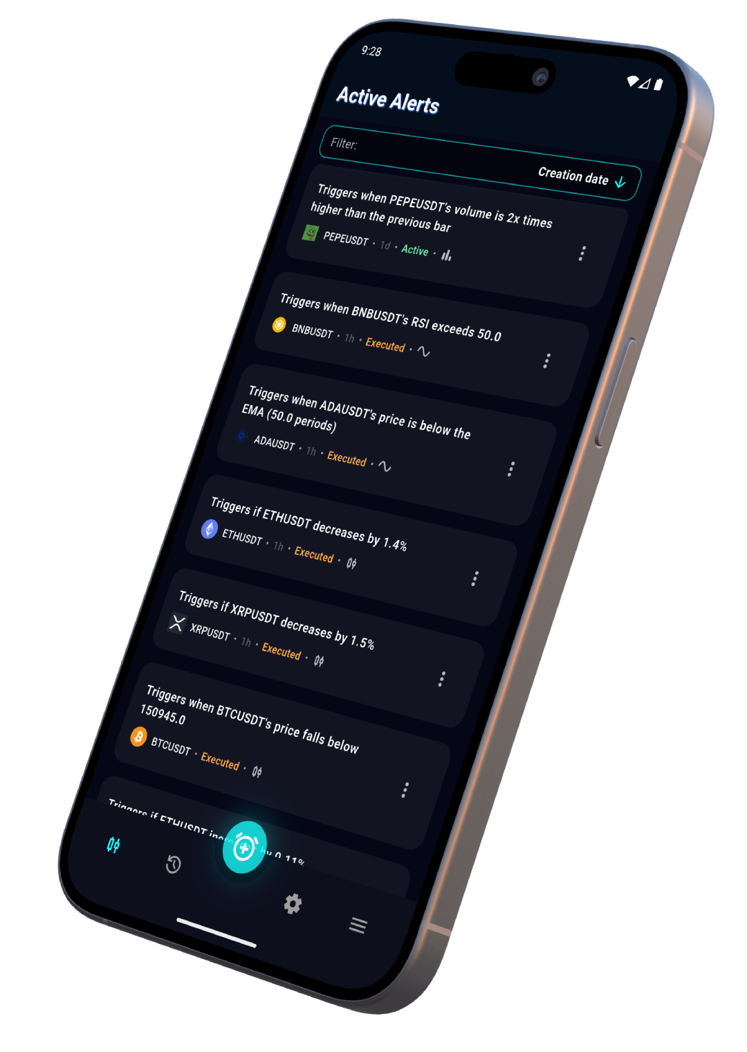 TradeVigil app screenshot